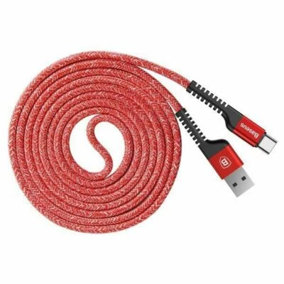 Baseus USB-C to USB-A Confidant Anti-Break Charging Data Cable Red 1.5m - Image 1 of 4