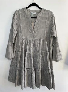NWT Devotion Twins Ella Dress in Railroad Stripe- Black/White Size- M - Picture 1 of 2