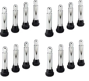 (4) ea Bell Automotive 04184-M 4 Packs Chrome 418  Tubeless Tire Valves - Picture 1 of 4