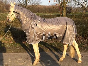 Hafer24 Shower Fliegendecke Regendecke m. langem abnehmbarem Halsteil Gr. 125 - Bild 1 von 1