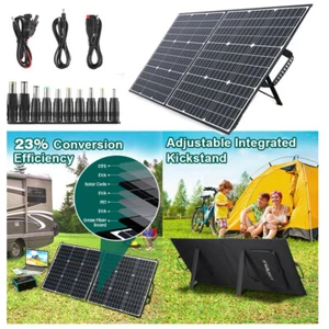 SWAREY Faltbares Solarpanel 100W Solarmodul Solarladegerät Speziell Solarzelle - Bild 1 von 11