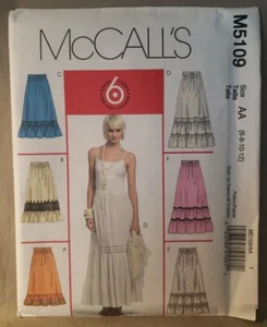 McCall's M45109 Sewing Pattern 6 Looks Skirt Size AA 6 8 10 12 - Picture 1 of 2