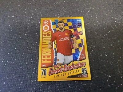 MATCH ATTAX 2023/24 LE T3 BRUNO FERNANDES EVENT EXCLUSIVE LIMITED EDITION MINT - Image 1 of 2