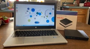Thin 14" HP Folio 9470M Laptop Windows 7 Intel i5 1.8 ghz 8gb 320gb W/ DVDRW - Picture 1 of 7
