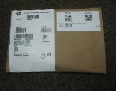 New OEM HP 8GB DDR4- 2400 PC4 ECC Registered Server Workstation Memory T9V39AT - Image 1 of 3