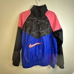 Nike Retro-Stil Windbreaker Jacke 90er Jahre rosa blau Gr. Small NEU UVP $ 100 - Bild 1 von 14