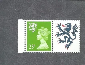 Scotland Machin LABEL + 23P SE TENANT FCP PVA 2B QUESTA LITHO MNH - Picture 1 of 1