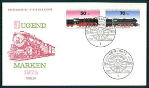 DEUTSCHLAND FDC 1975 EISENBAHN EISENBAHN EISENBAHN HD52 - Bild 1 von 2