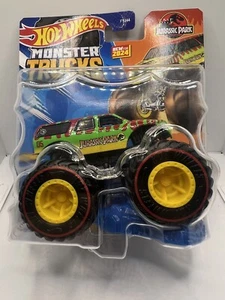 Hot Wheels Monster Trucks CHASE Jurassic Park Treasure Hunt 2024 Redline - Picture 1 of 8