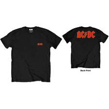 AC/DC Unisex T-Shirt: Logo (Back Print/Retail Pack) OFFICIAL NEW 