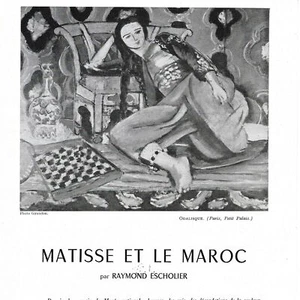Matisse et le Maroc - - Article coupure de presse 1956 - Imagen 1 de 4