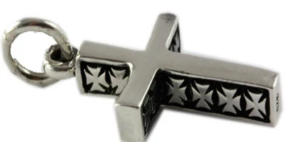 Cavalieri Templari Ciondolo Croce Bundeskreuz IN Argento 925 Vero / 377 - Immagine 1 di 3