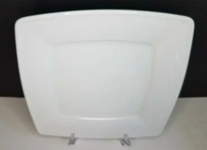  Oneida Quartet 12.5" Square Dinner Plate #F5020000167 Bright White Porcelain - Picture 1 of 7