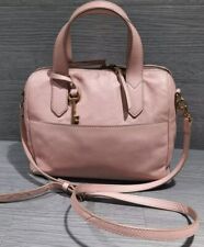FOSSIL  Cossbody Shoulder Handbag Cow Hide Leather Blush Pink