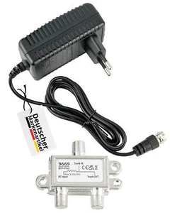 Netzteil 18V 1A mit F-Stecker & Power Inserter, Universalnetzteil DC - Bild 1 von 8
