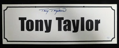 Tony Taylor Signed 7x20 Name Plate Convention Sign JSA Authenticated - Image 1 of 3