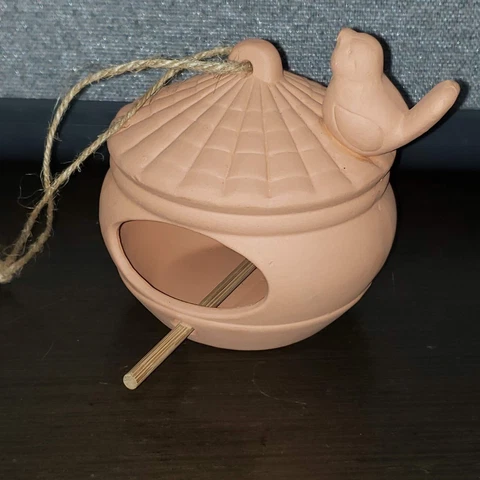 New Terra Cotta Birdhouse Cover