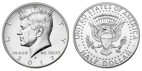 2017 P&D President Kennedy Half Dollar Fifty Cent Coins Money Coin Collectibles Cover