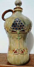Royal Doulton Art Deco Whiskey Jug-soft green w/blue & brown accents (1901-1922)