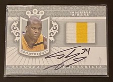2013 Sportkings Series F SHAQUILLE O’NEAL Auto Autograph Memorabilia Jersey Card