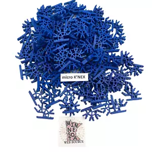 100 Connettori MICRO Knex Blu 4 Vie 3d - K'nex Piccoli Mini Ricambi - Foto 1 di 2
