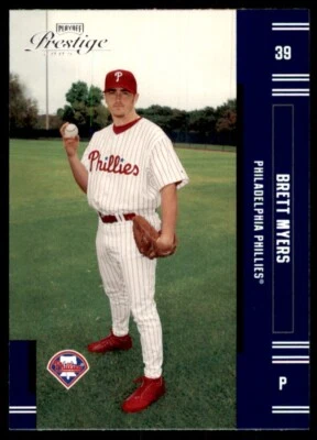 Tarjetas de béisbol 2005 Playoff Prestige Brett Myers #39 Foto 1 de 2