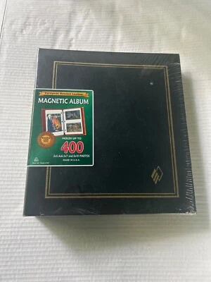 Nuevo álbum de fotos magnético vintage de cuero unido europeo artesanal de lujo Foto 1 de 3