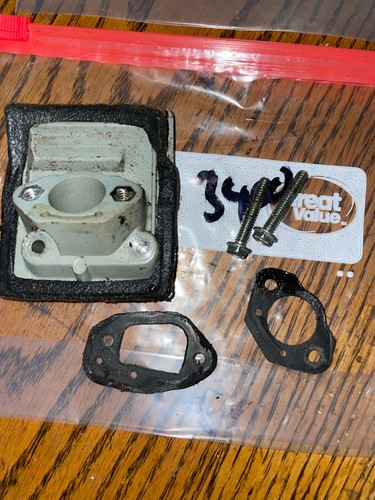 poulan 3400 3700 3800 CYLINDER INTAKE BOLTS GASKET NICE CRAFTSMAN 3.7 ...