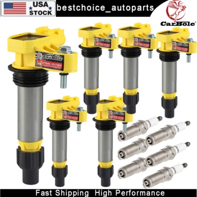6x Ignition Coils + 6x Spark Plugs For 2010-2015 Chevrolet Traverse Camaro 3.6L - Image 1 of 4