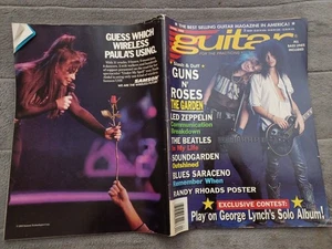 Guitar Magazine Apr 1992 GN'R/SLASH AND DUFF Cover - Imagen 1 de 9