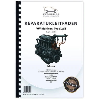 VW Multivan SL ST 21> 4-Zyl 2,0l Dieselmotor TDI 150 PS Werkstatthandbuch - Bild 1 von 4