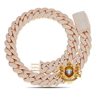 275+ Grams Bold 18mm VVS1/D 42.25 CT. 14K Gold Bonded Miami Cuban Chain Neckless - Image 1 of 3