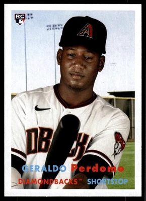 2021 Topps Archives Geraldo Perdomo Rookie Arizona Diamondbacks #51 - Image 1 of 2