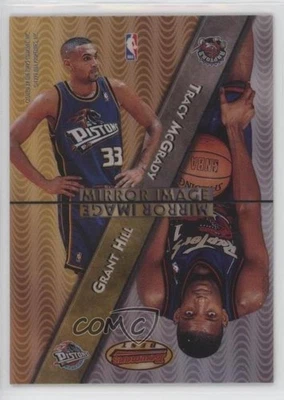 1997 Bowman's Best Mirror Image Refractor Tracy McGrady Grant Hill Rookie RC HOF - Image 1 of 2