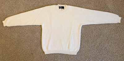 Peruvian Connection 100% Alpaca Wool Crewneck Men's Size Large Ivory Sweater - Image 1 of 4