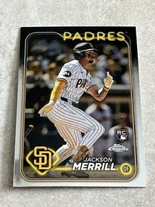 2024 Topps Chrome #207 Jackson Merrill RC Rookie MLB San Diego Padres - Picture 1 of 3