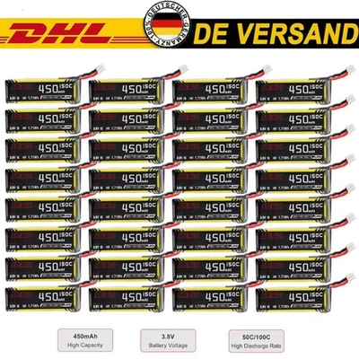 450mAh Drohne Akku 3,8V 150C Lipo-Akku für RC Drohne Meteor75 Pro UAV FPV Auto - Bild 1 von 4