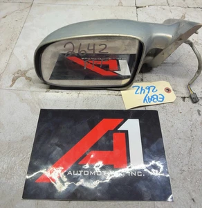 1999-03 PONTIAC GRAND AM Driver Left Side View Power Door Mirror Assembly Silver - Picture 1 of 12