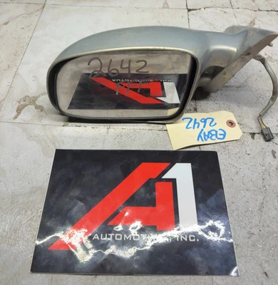 1999-03 PONTIAC GRAND AM 发球杆左侧视图动力门镜组件银色 — 第 1/4 张图片