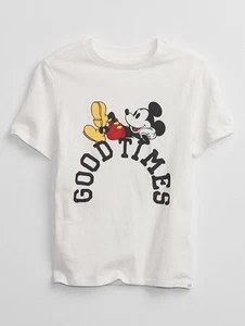 GapKids Kids Disney Mickey Mouse Graphic T-Shirt Good Times Size Medium (8) - Picture 1 of 1