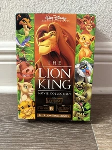 The Lion King Movie Collection (DVD, 2004, 6-Disc Set) Trilogy Box Set Disney - Foto 1 di 11