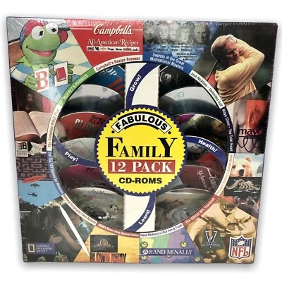 Rhinosoft Interactive Family 12 Pack CD Bundle PC Windows NFL Maps Animal Muppet - Image 1 of 4
