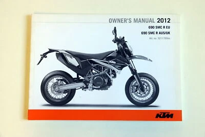 KTM 690 Smc R 2012 ARMATORIALE Manuale English Inglese Originale Nuovo - Immagine 1 di 2
