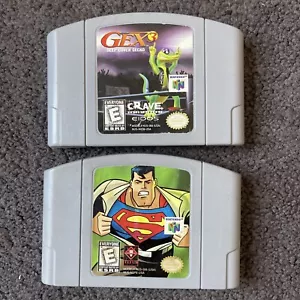 Gex 3: Deep Cover & Superman 64 Tested And Authentic. - Picture 1 of 2