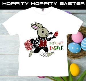 Easter KIDS HOPPY HIPPITY t shirt Bunny funny top. - Picture 1 of 1