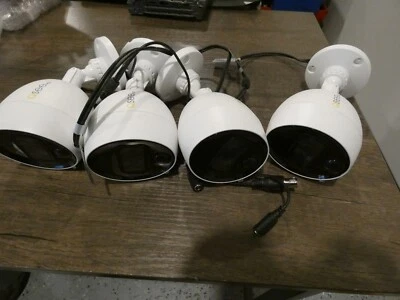 Q-See 4MP Wired PIR Bullet Security Cameras QCA8081B White 4 Pack Analog - Image 1 of 4