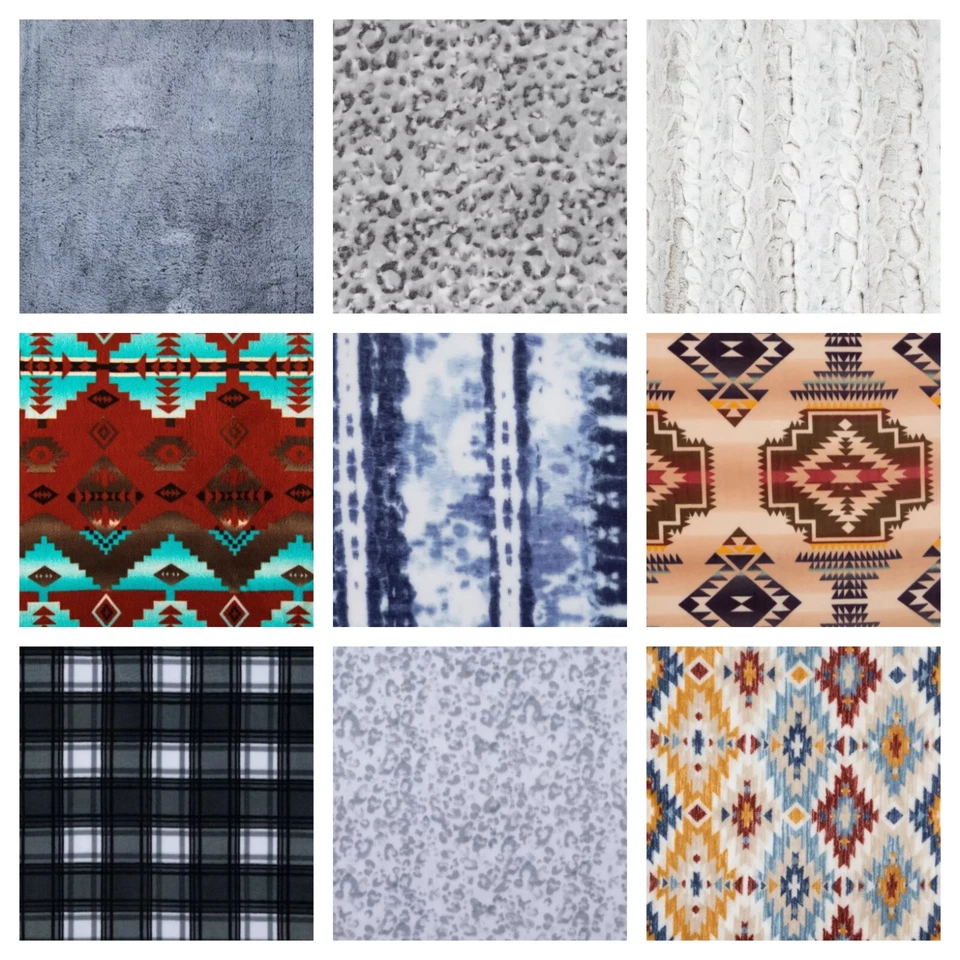 Tecido de lã por jarda vários padrões novo - Imagem 1 de 1