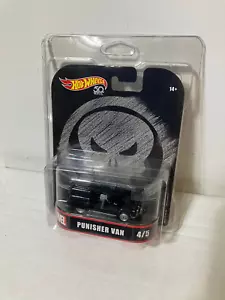 Hot Wheels Retro 50th Marvel Punisher Van 4/5 Real Riders W/ P-pack - Picture 1 of 7
