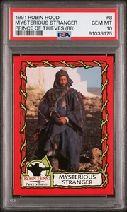 PSA 10 Morgan Freeman Rookie Card 1991 Robin Hood Prince Of Thieves #8 Gem Mint - Picture 1 of 2