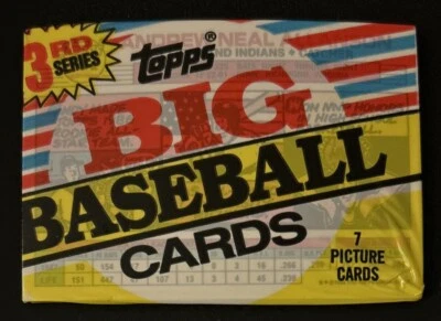 1988 Topps Big Baseball Cards Pack 3rd Series Andy Allanson Indians Showing Top - Image 1 of 2